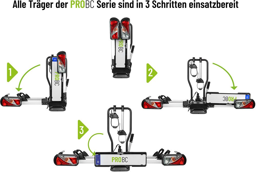 Eufab ProBC2+Fahrradträger für große Heckklappen – Bild 9