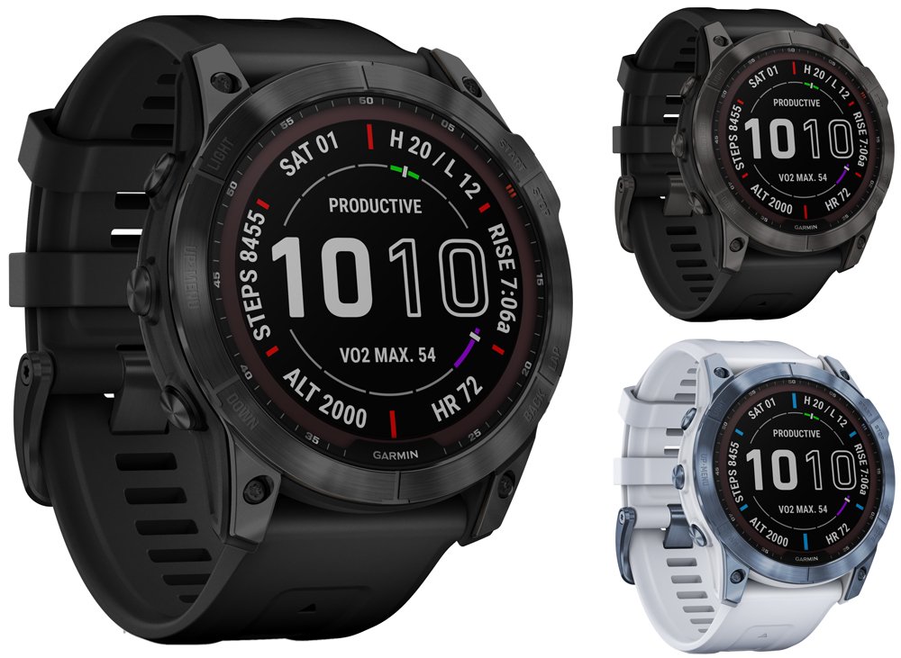 Garmin Fenix 7S SAPPHIRE SOLAR - GPS Multisport Smartwatch